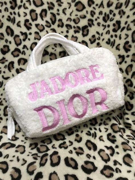 dior terry cloth|DIOR J'ADORE DIOR Terry Cloth Towel Handbag .